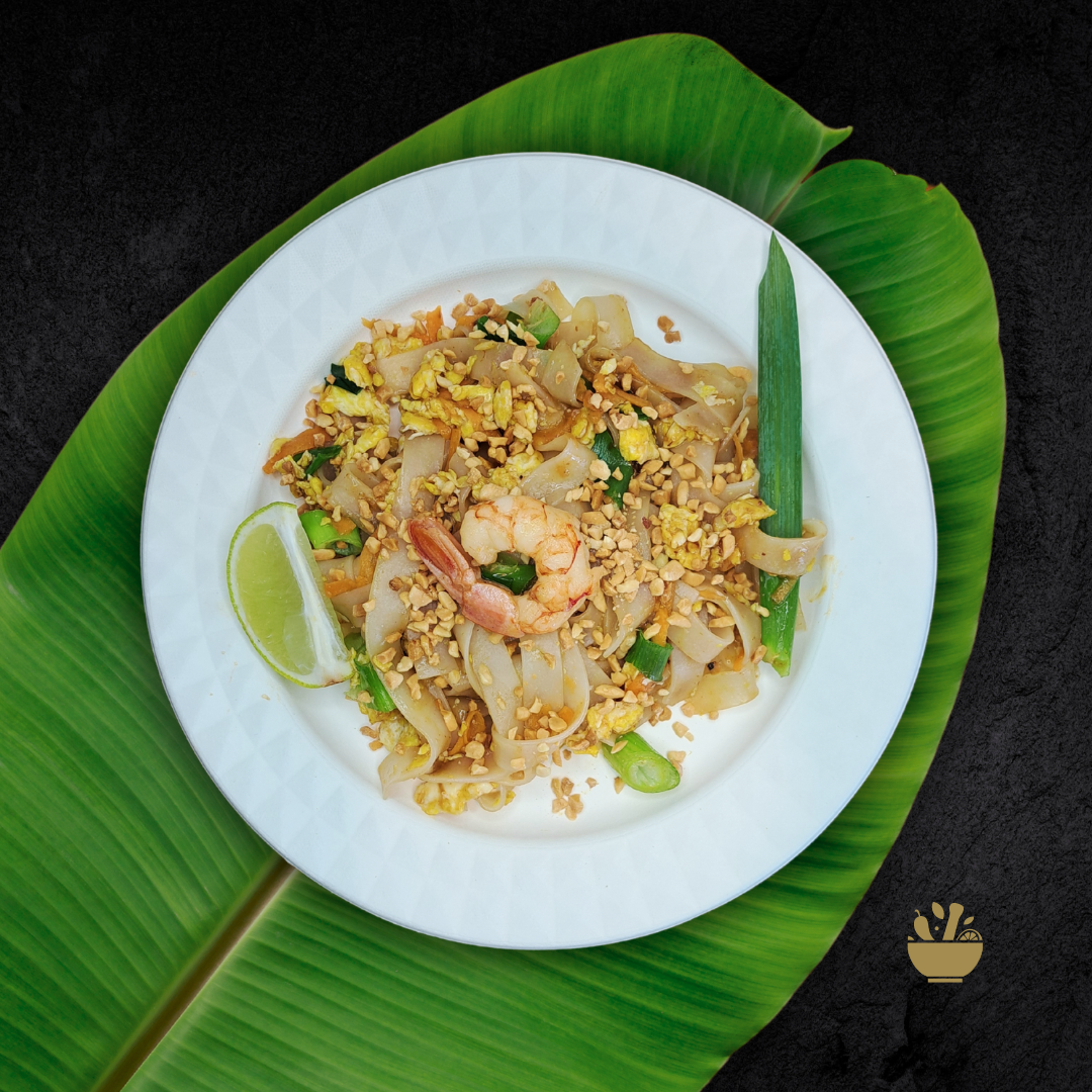 Pad Thai con gamberi